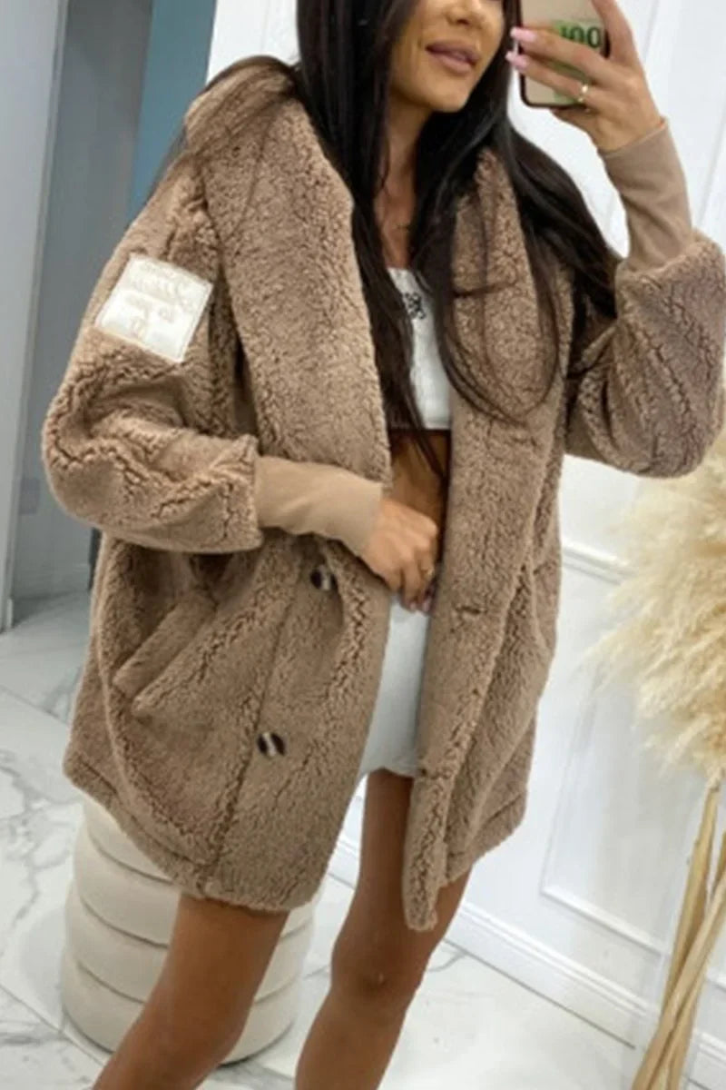 Sabrina - Dames Pluche Hoodiejack