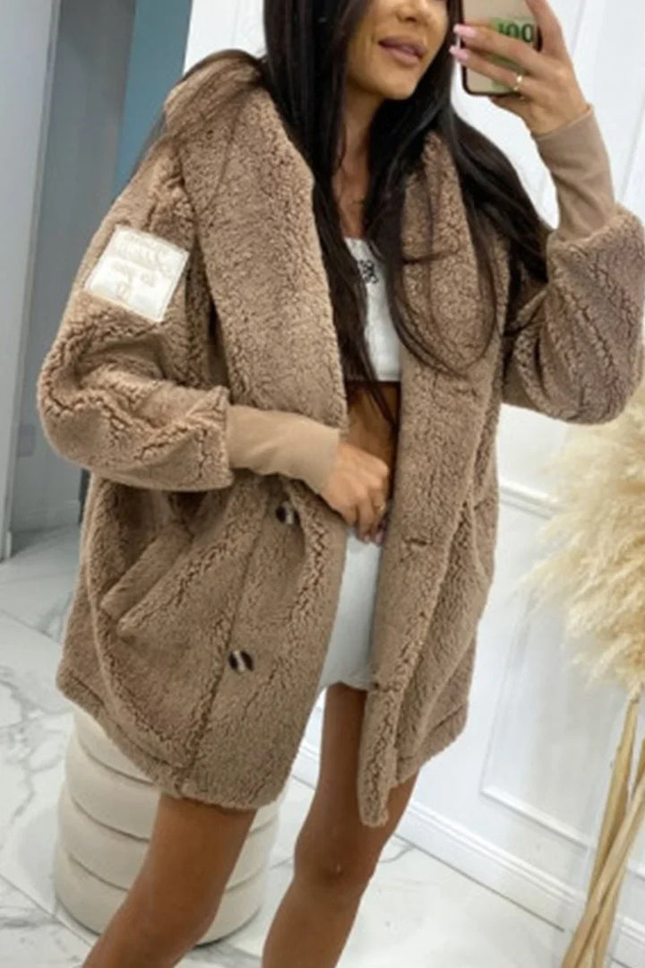 Sabrina - Dames Pluche Hoodiejack