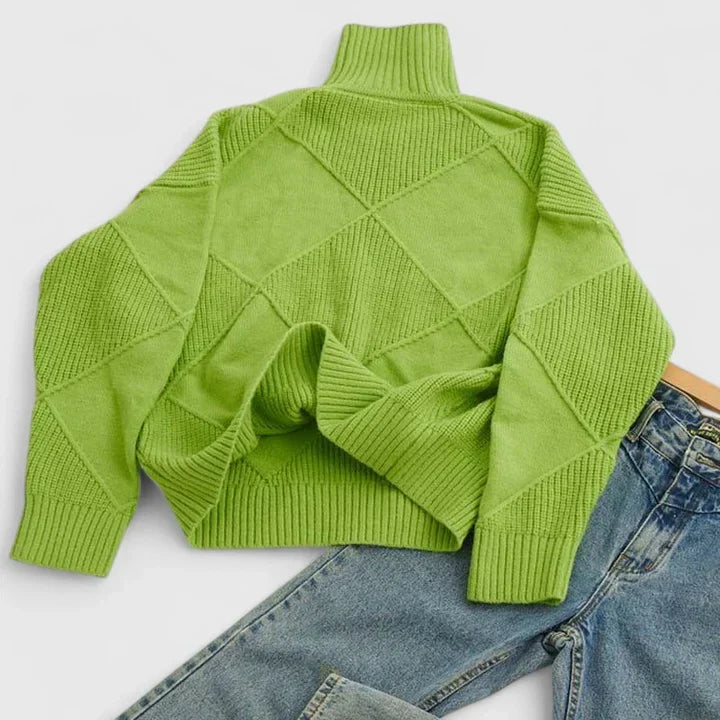 WILMA – GEZELLIGE TURTLENECK BREI TRUI