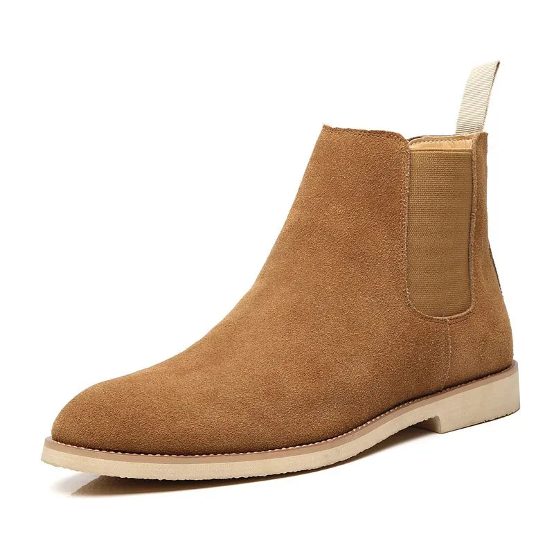 Gabriel | Enkelboots voor heren met elastiek en aantreklus