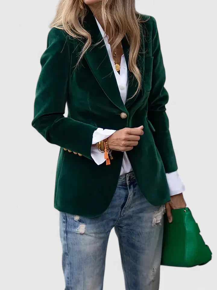 VICTORIA – ELEGANTE VELVET BLAZER
