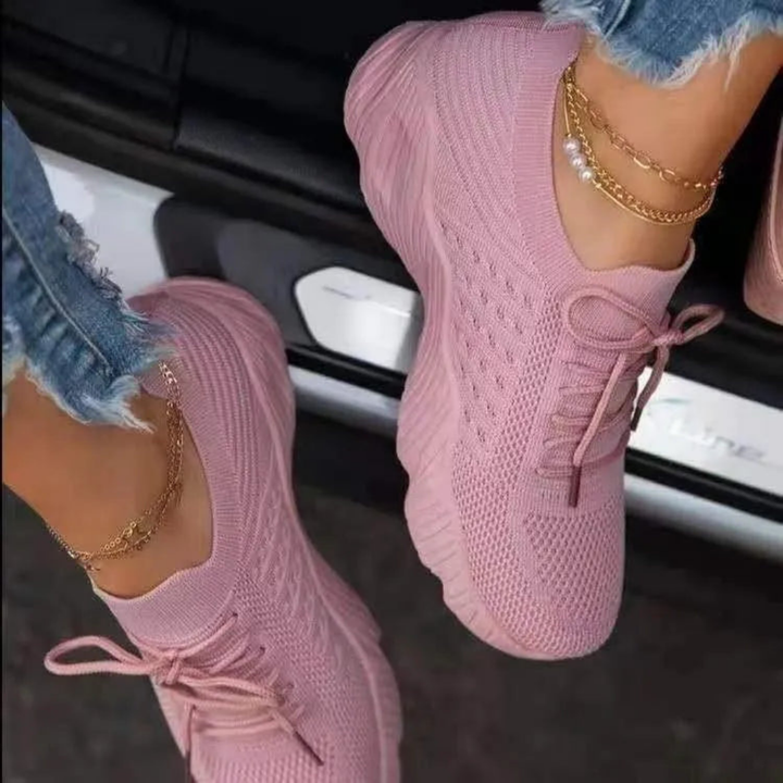 Dames Alle Seizoenen Mesh Vetersneakers