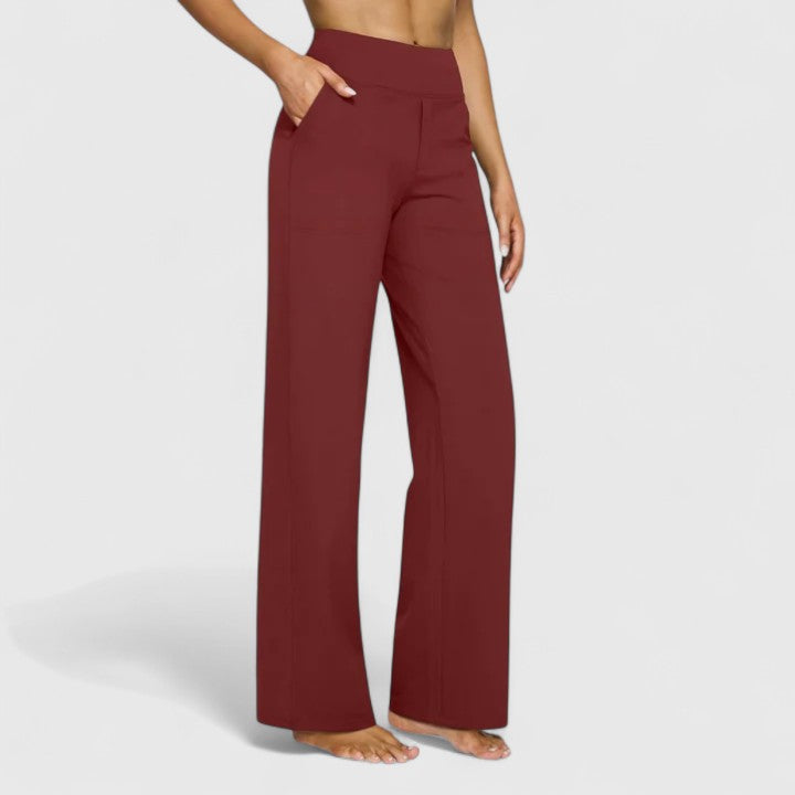 Zoey | Dames Hoge Taille Wijde Broek