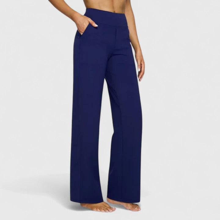 Zoey | Dames Hoge Taille Wijde Broek