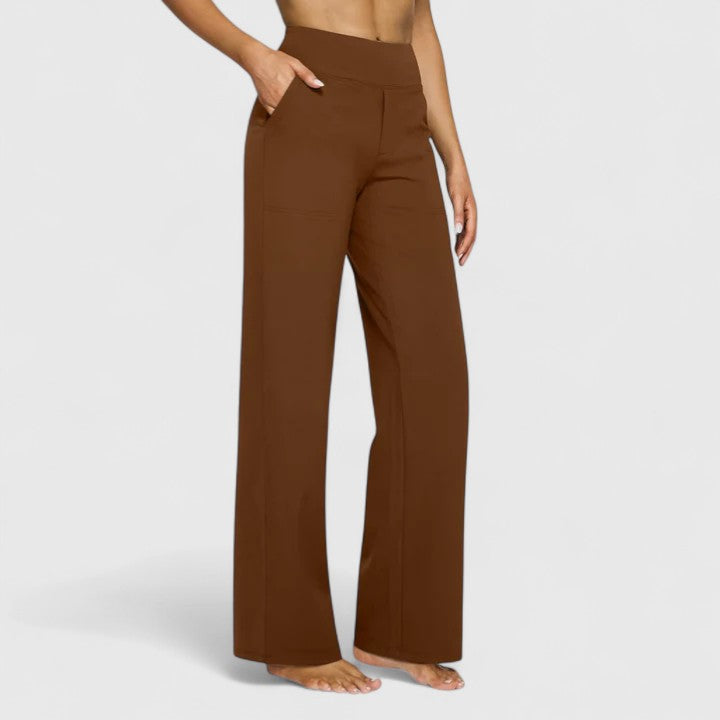 Zoey | Dames Hoge Taille Wijde Broek