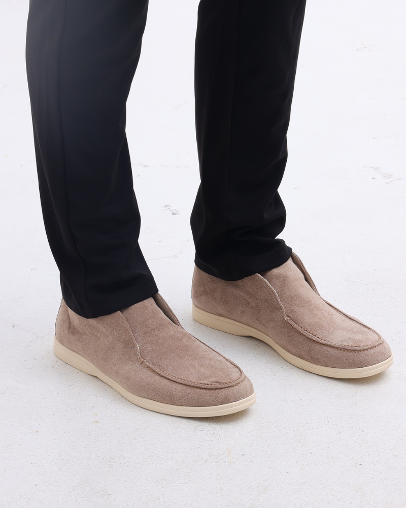 Mason | Slip On Mid Cut Heren Suède Loafer