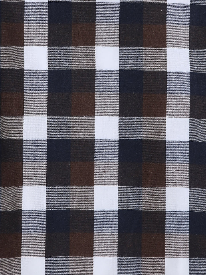 Braxton | Geruit Hooded Shirt