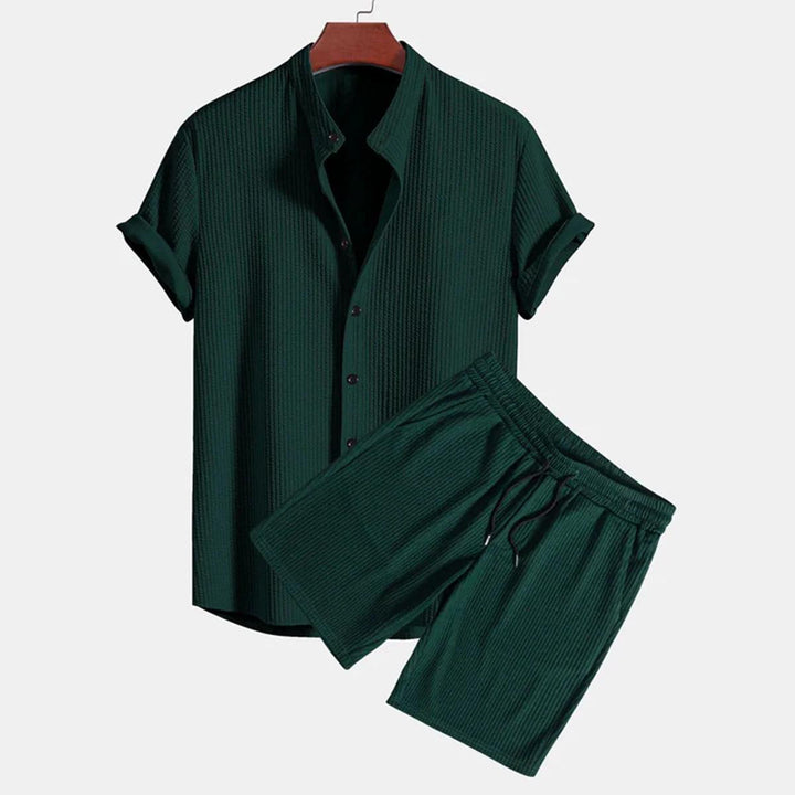 Zomerset Heren – Twill Shirt met Korte Broek