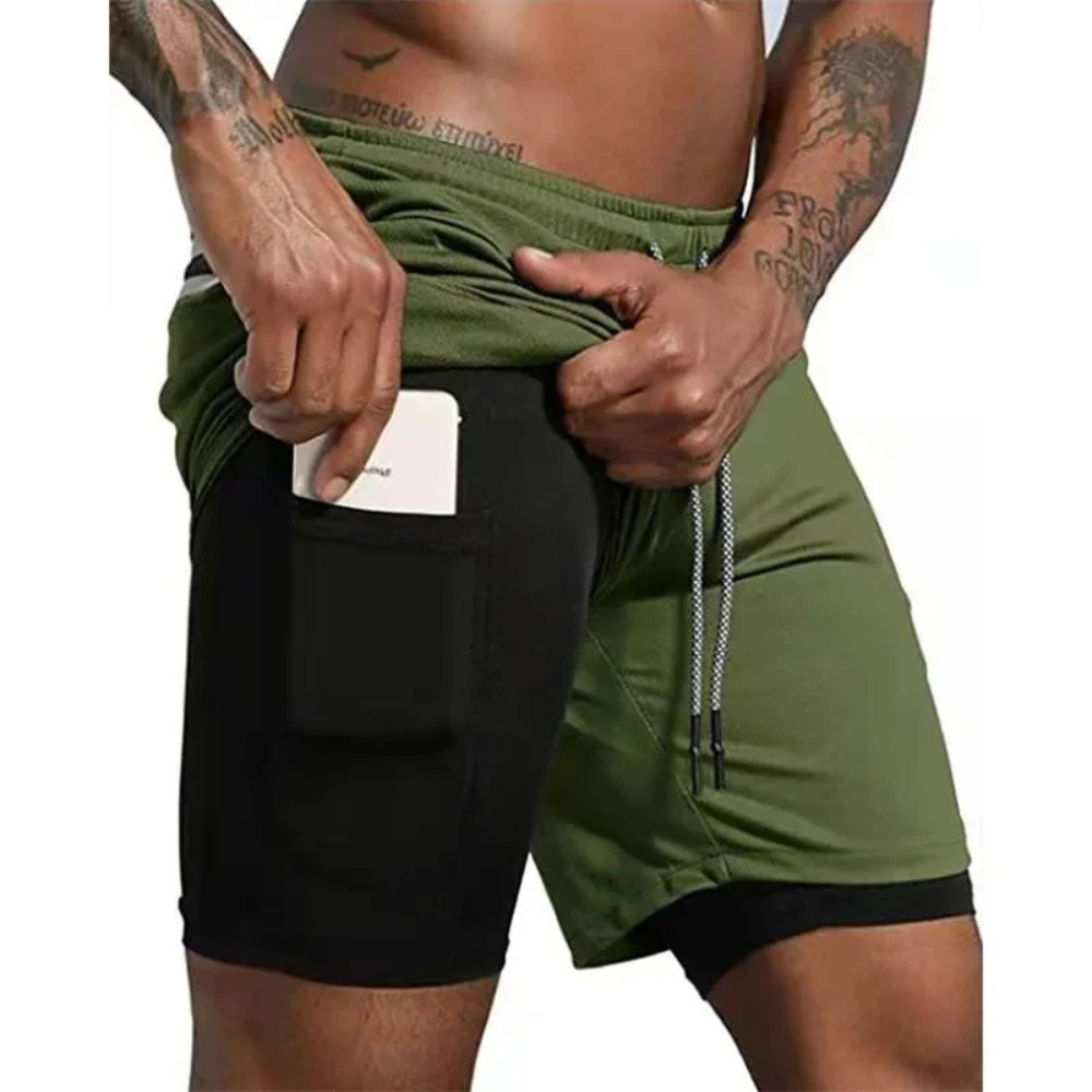 DraftFlex – 2-in-1 Sportshort voor Mannen