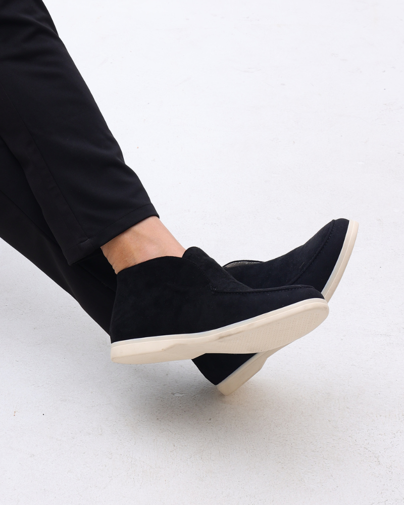 Mason | Slip On Mid Cut Heren Suède Loafer