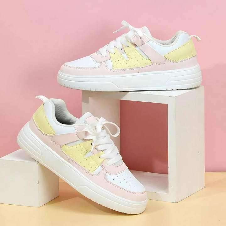 Dames Platform Sneakers met Vetersluiting
