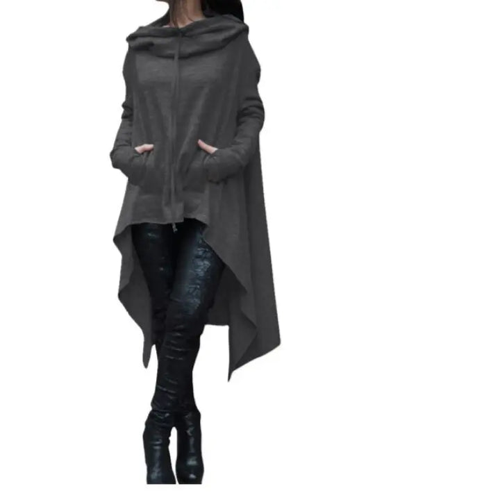 Palmer | Dames tuniek met capuchon en asymmetrische zoo