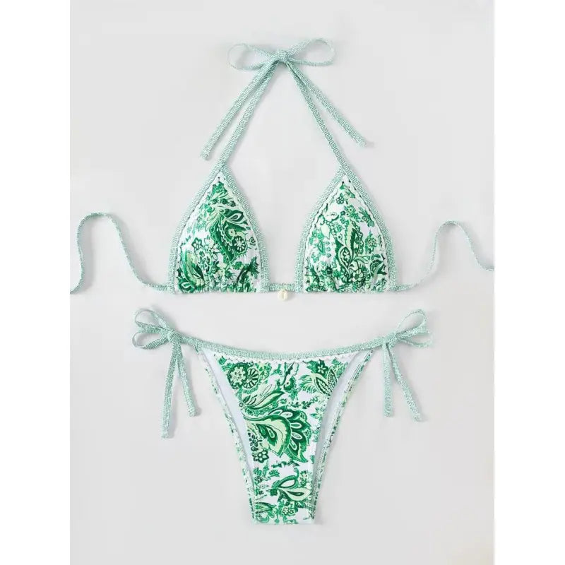 Florencia | Dames bikini met halternek en paisleyprint