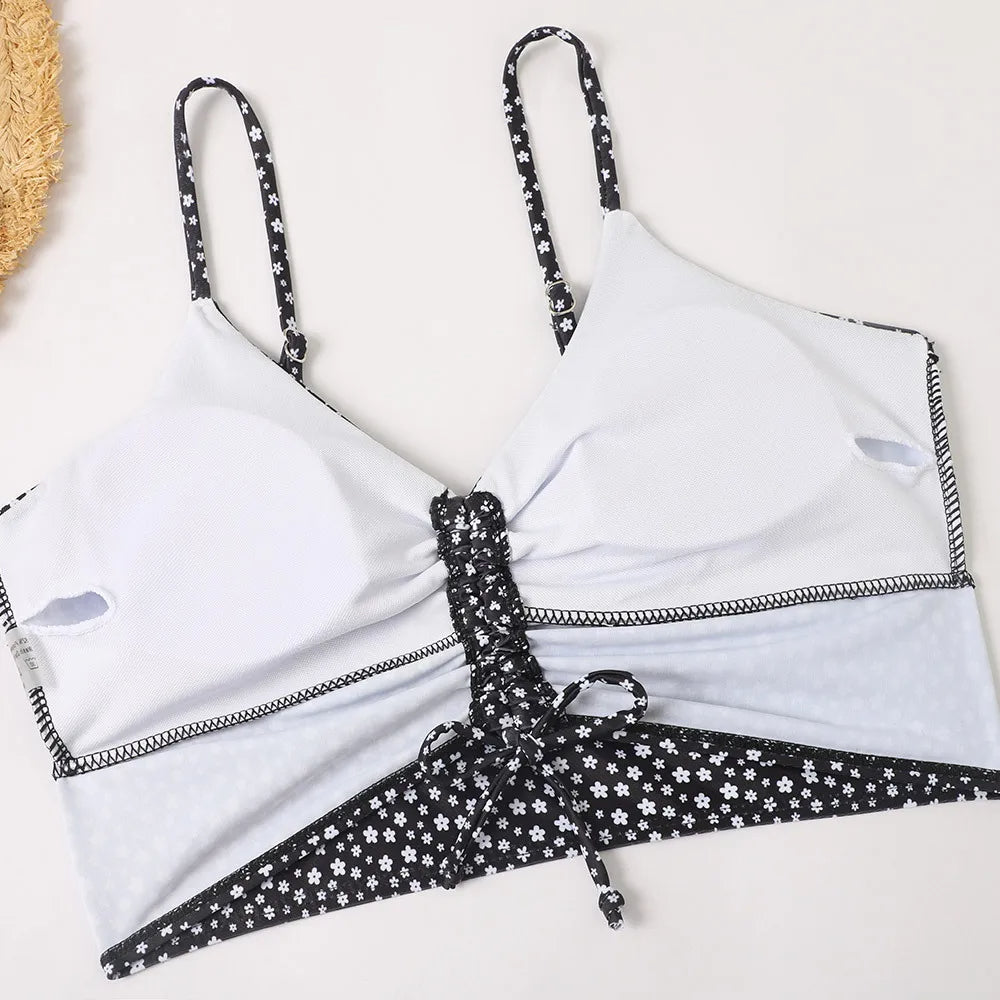Lux | High Waist Bikini Set met Print