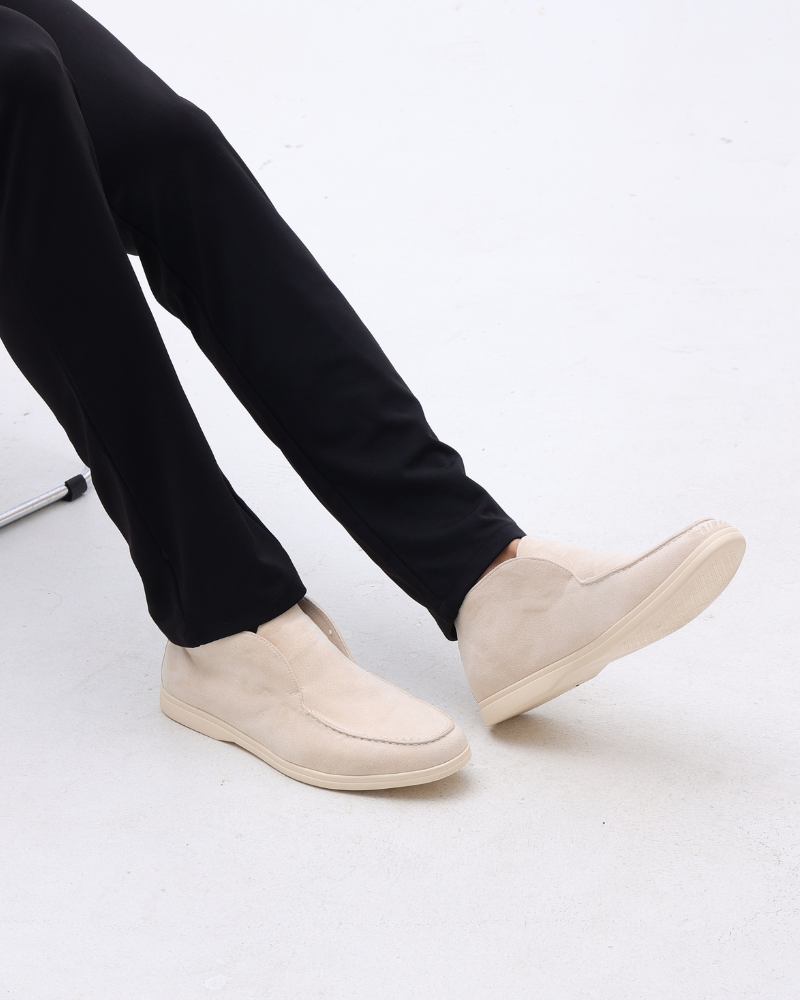 Mason | Slip On Mid Cut Heren Suède Loafer