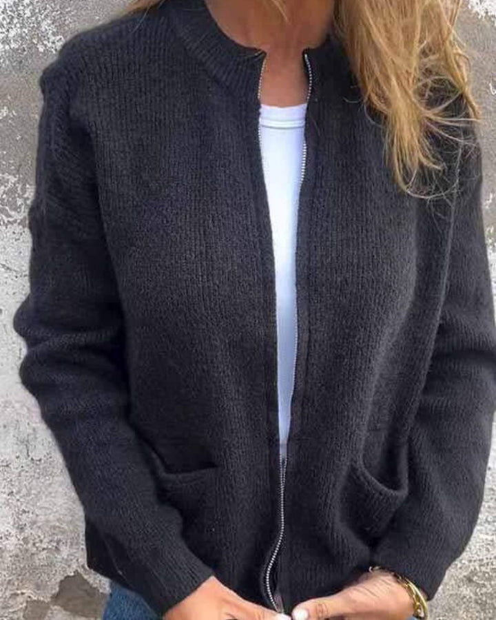 RINA - GEZELLIGE ZIP-UP CARDIGAN