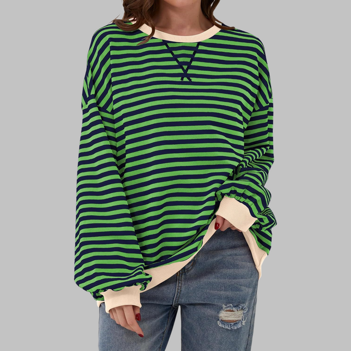 LUKA - Gestreept lange mouwen-Casual-Sweatshirt met Ronde Hals