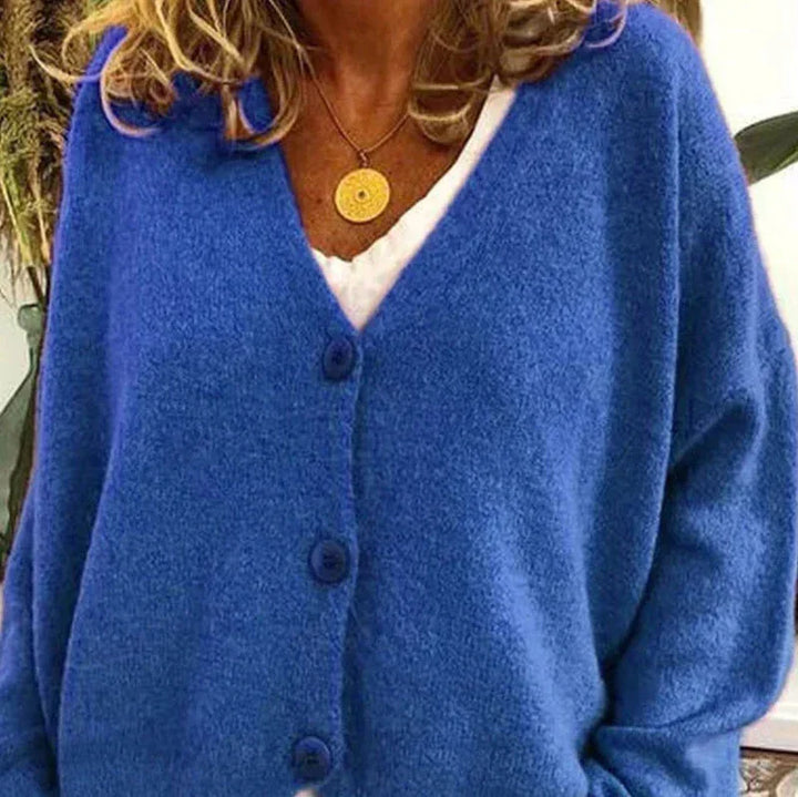 Alicia | Dames V-Hals Knopen Cardigan