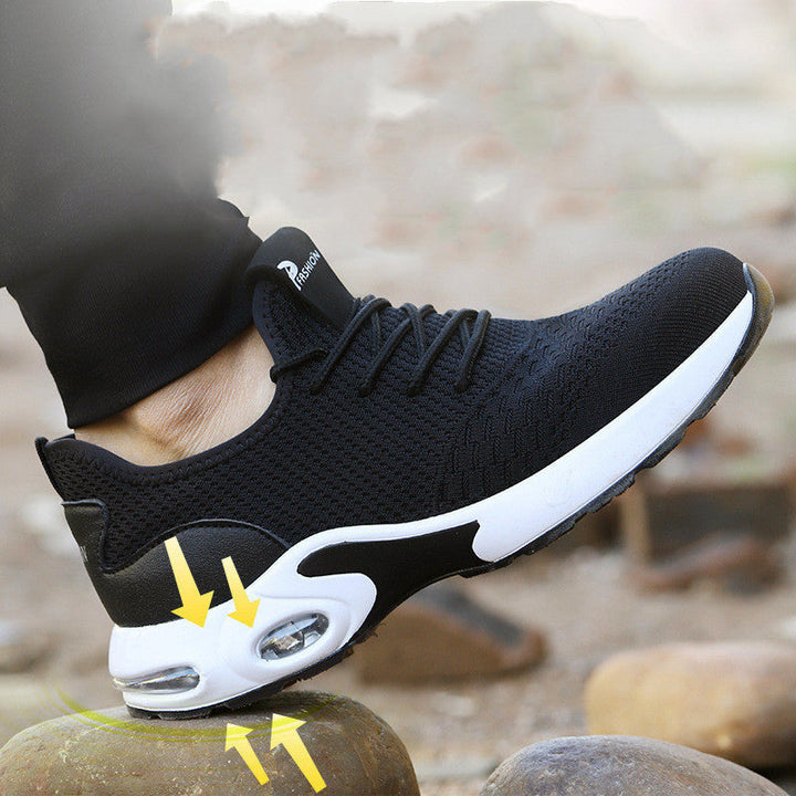 Ademend Mesh Sneaker met Vetersluiting voor Heren