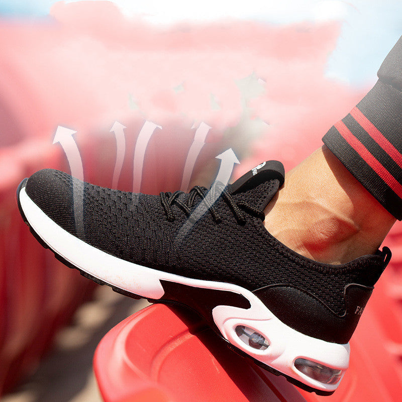 Ademend Mesh Sneaker met Vetersluiting voor Heren