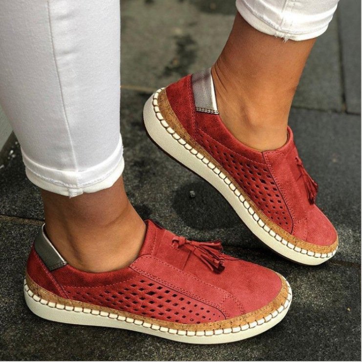 Dames Sneakers met Kwastje en Instapdesign