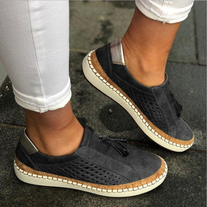 Dames Sneakers met Kwastje en Instapdesign