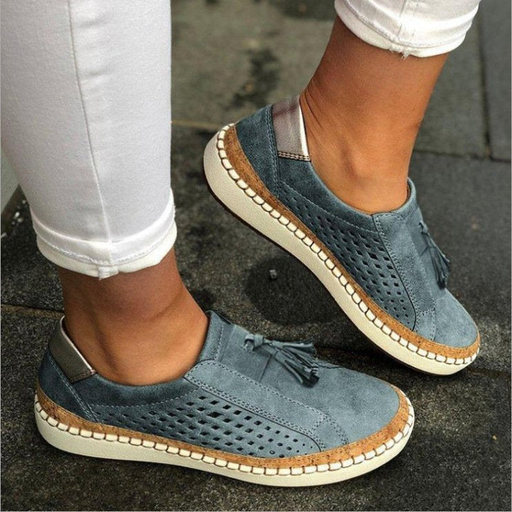 Dames Sneakers met Kwastje en Instapdesign