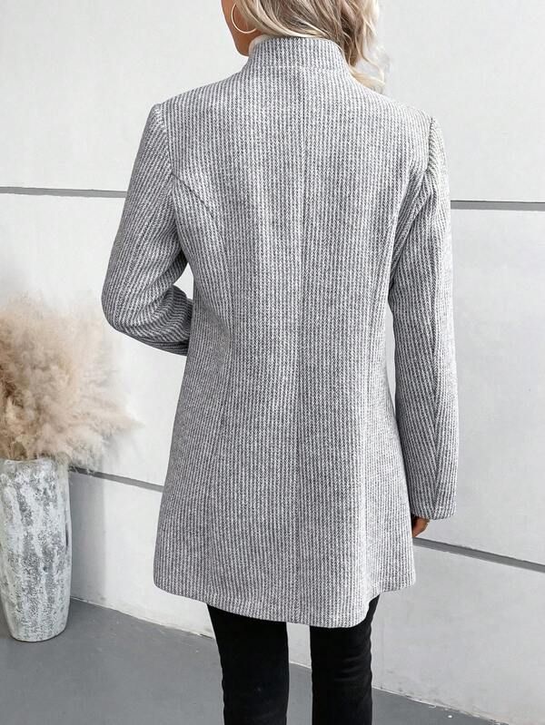 Tanja - Elegante kraagloze Lange Mouw Overgooi