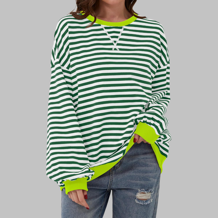 LUKA - Gestreept lange mouwen-Casual-Sweatshirt met Ronde Hals