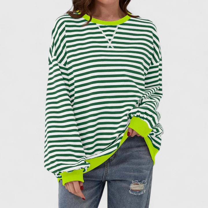 JULIA - RELAXED STRIPES SWEATSHIRT