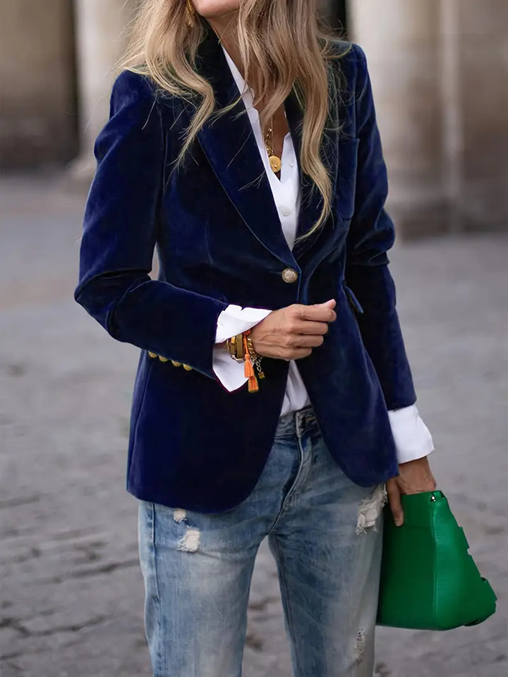 Savannah – Elegante Fluwelen Blazer