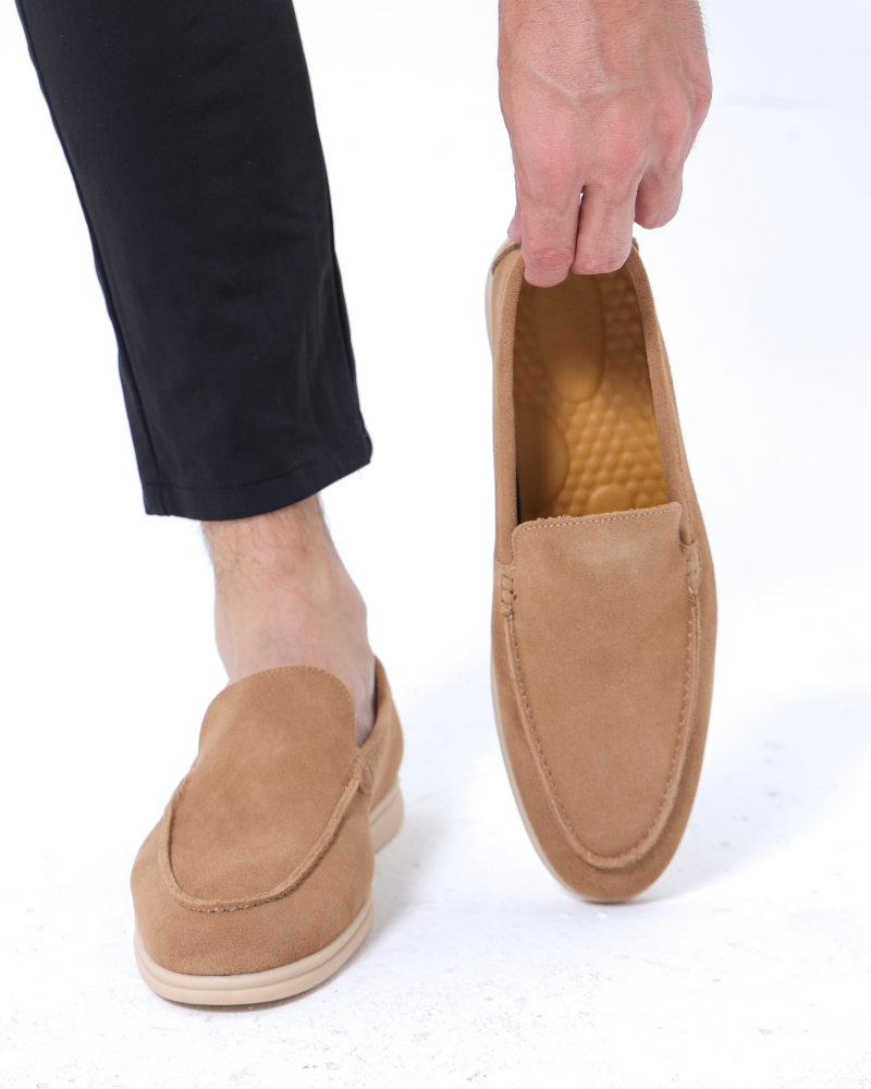 Luke | Old Money Style Heren Suède Loafer