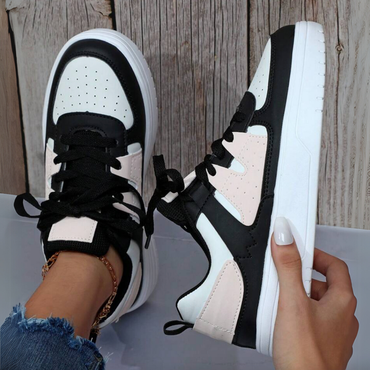 Dames Platform Sneakers met Vetersluiting