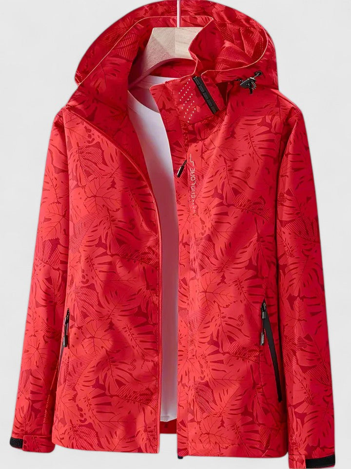 PRIM – MODERNE BLADPRINT HOODED JAS