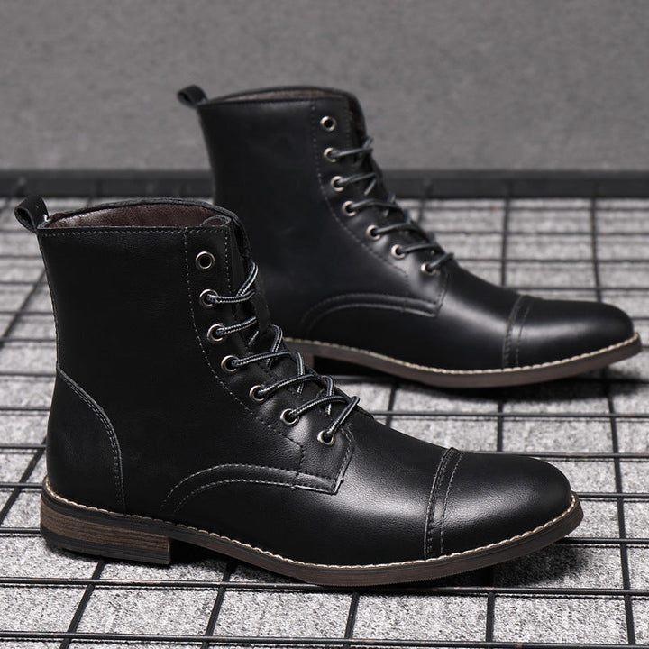 Hugo™ Klassieke Leren Herenboots met Vetersluiting