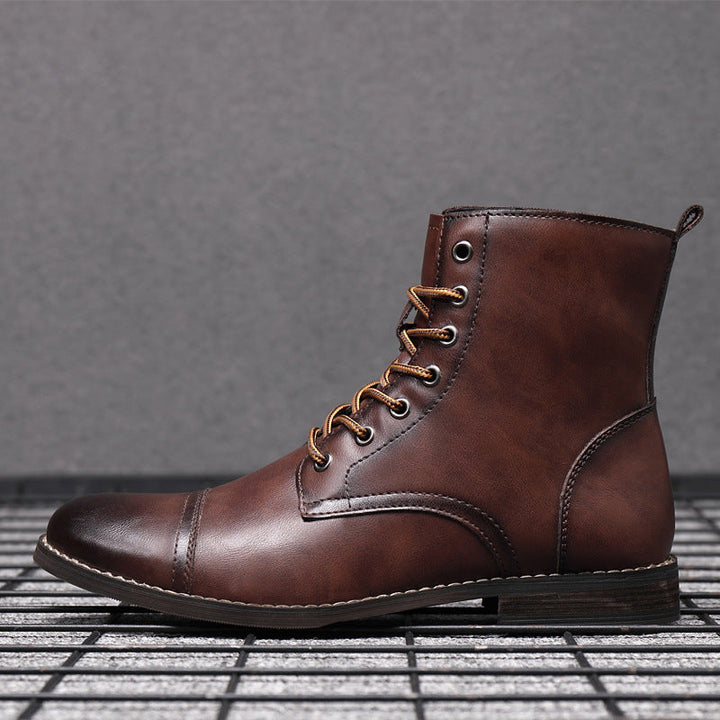 Hugo™ Klassieke Leren Herenboots met Vetersluiting