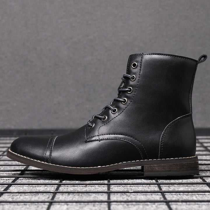 Hugo™ Klassieke Leren Herenboots met Vetersluiting