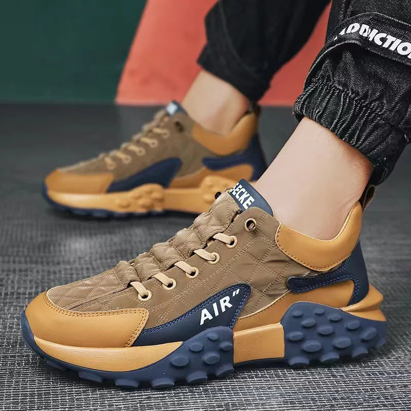 Ivy | Herensneakers met vetersluiting en profielzool