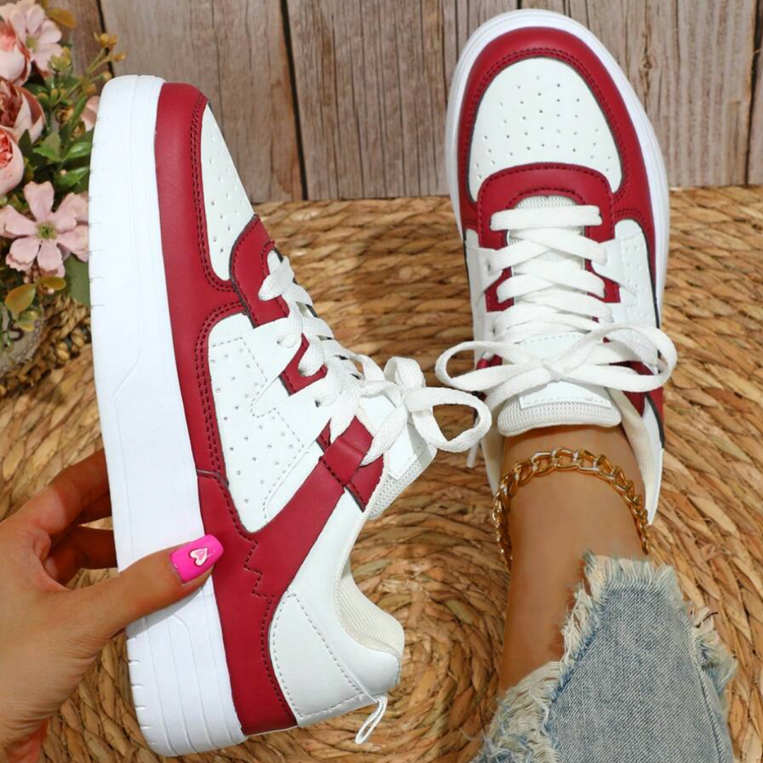 Dames Platform Sneakers met Vetersluiting