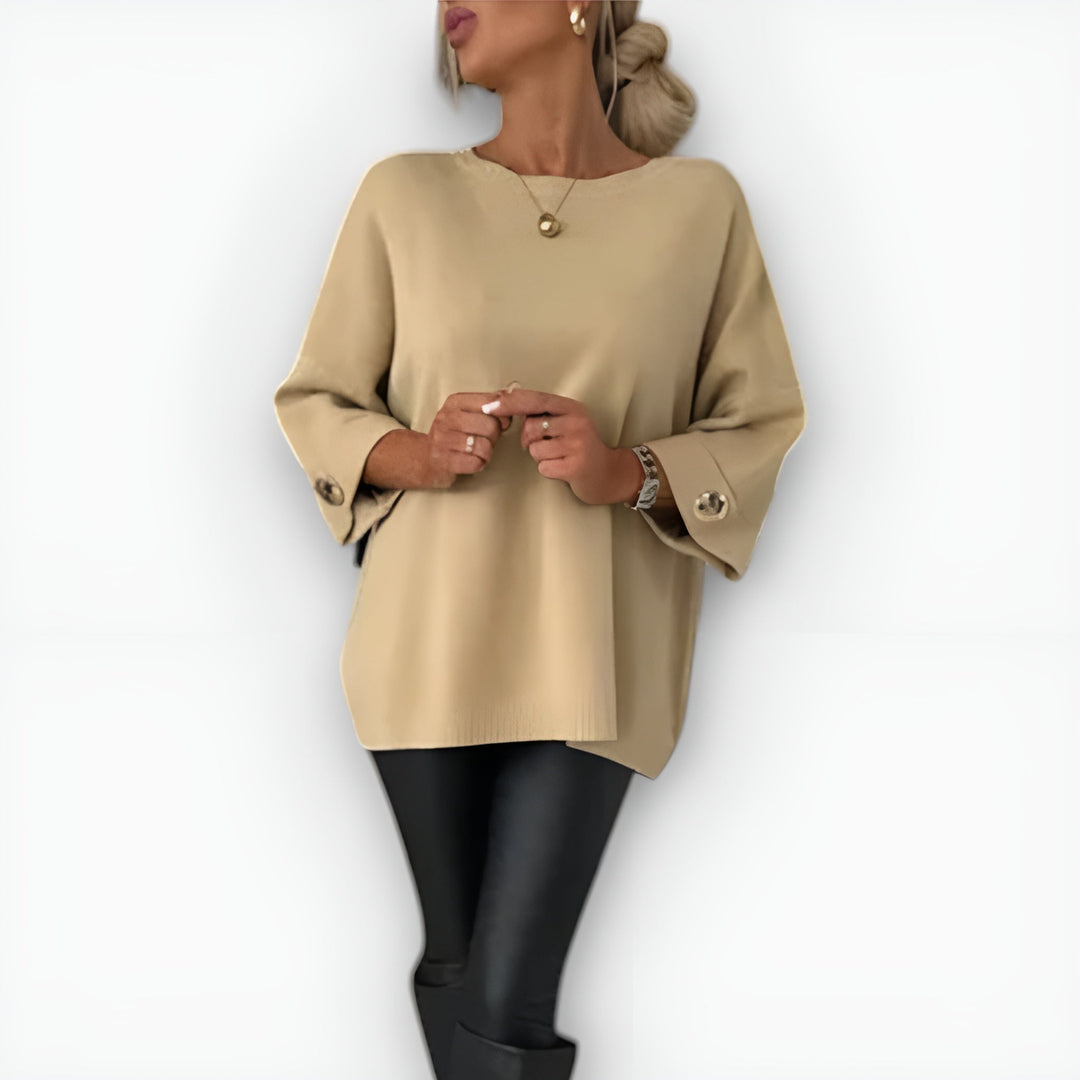HAILEY – OVERSIZED KNOPENMANCHET TRUI