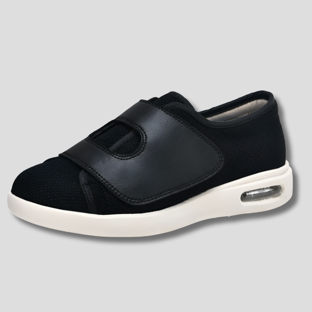 Brede diabetische schoenen voor gezwollen voeten