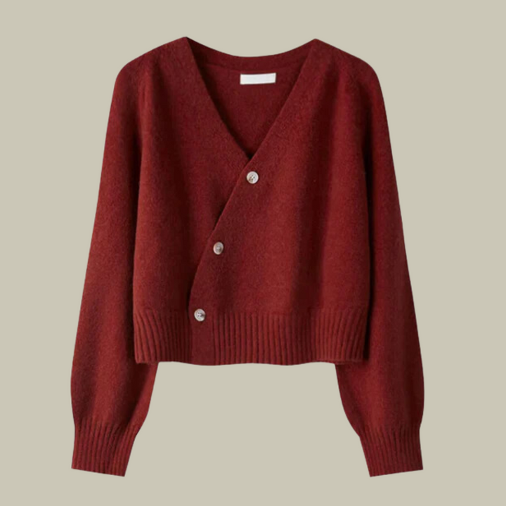 Journey | Dames Gezellige V-Hals Gebreide Cardigan met Knopen