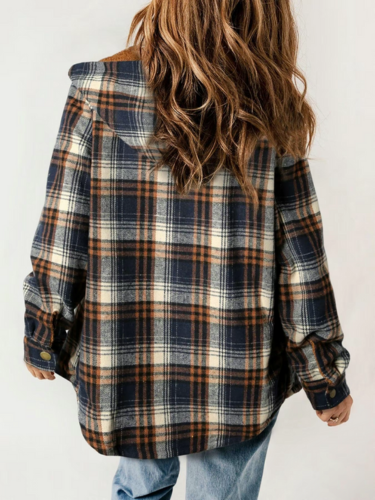 Elvessa | Geruite Flanel Jas