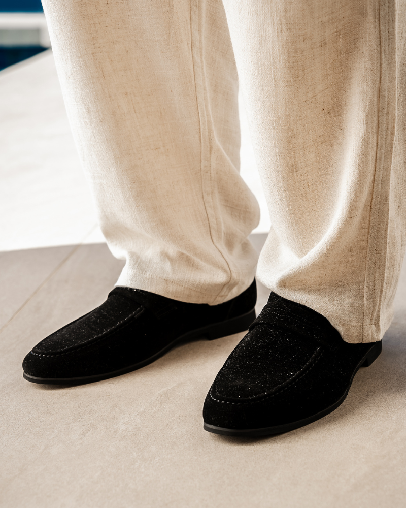 Julian | Old Money Casual Business Suède Loafer voor Mannen