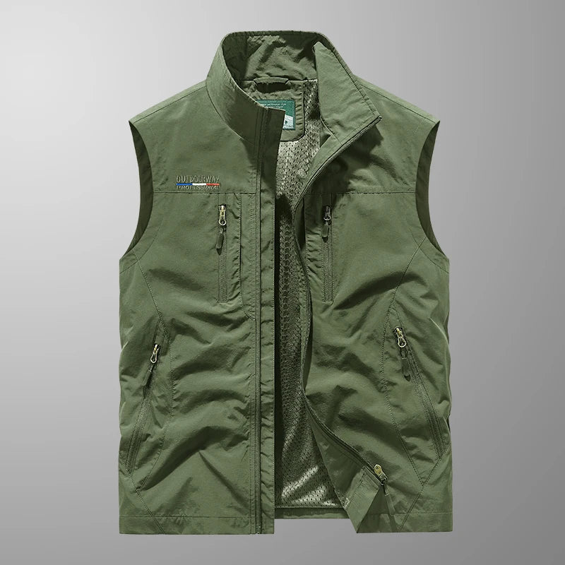 heren vest met meerdere zakken