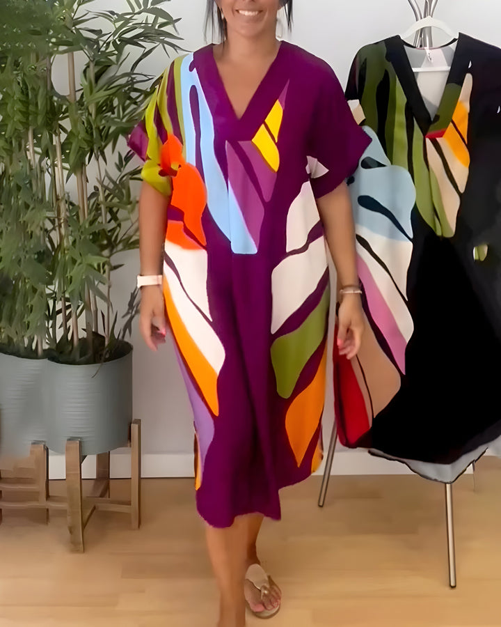 Rosaline™ - Gekleurde casual jurk