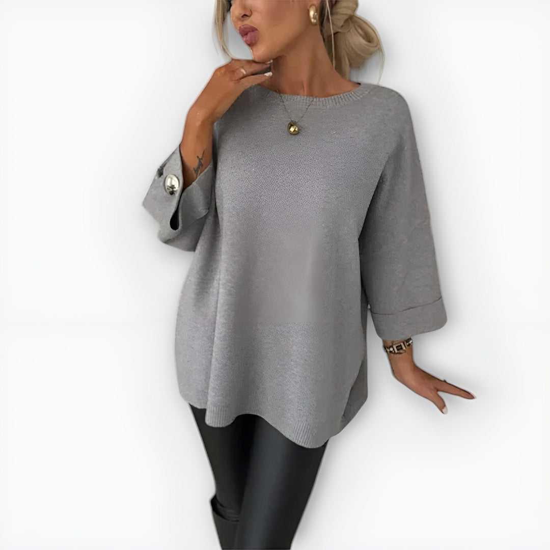 HAILEY – OVERSIZED KNOPENMANCHET TRUI