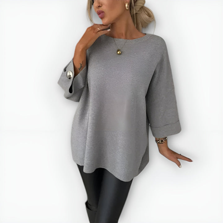 HAILEY – OVERSIZED KNOPENMANCHET TRUI
