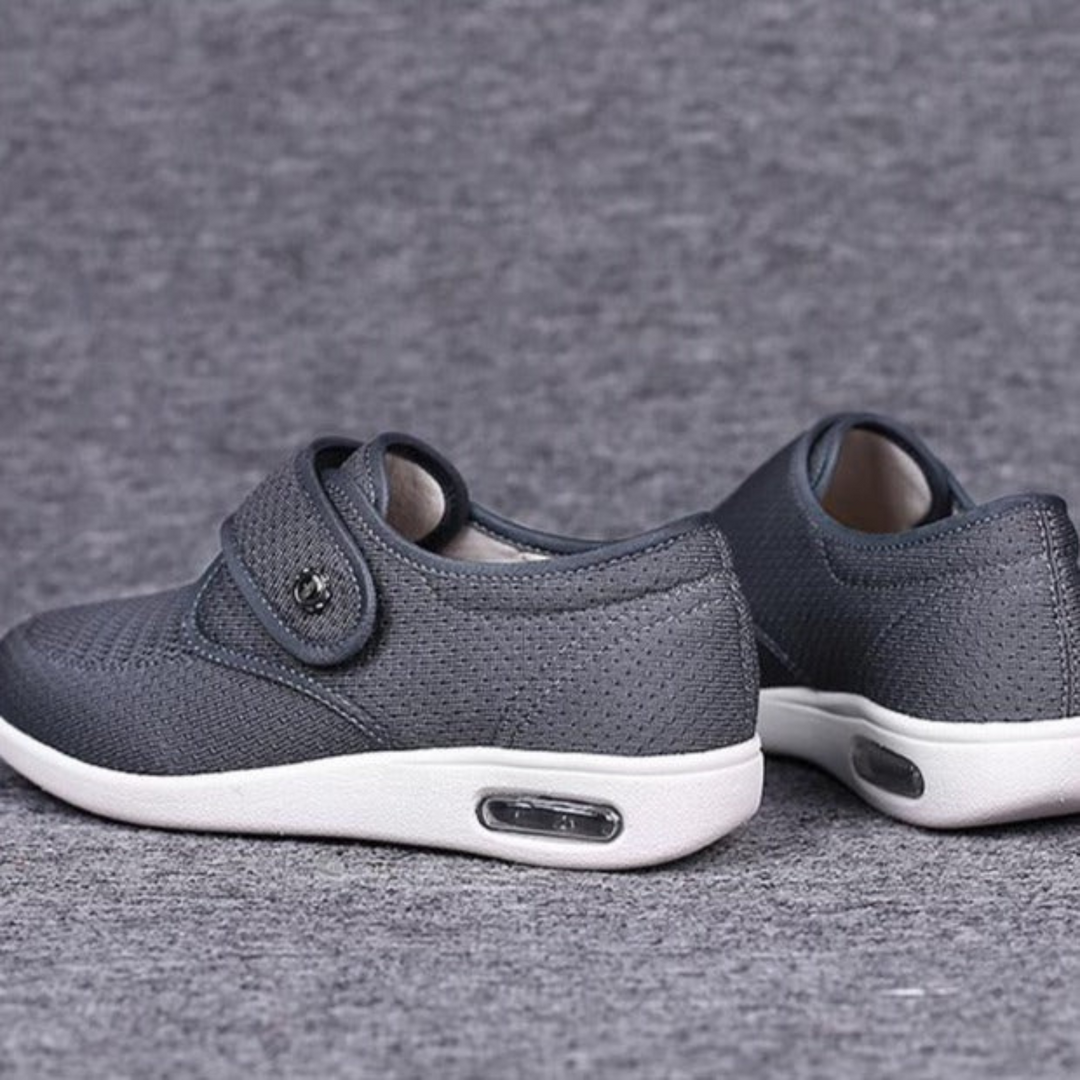 Dames Haak-en-lus Mesh Sneakers met Luchtkussen en Instapdesign