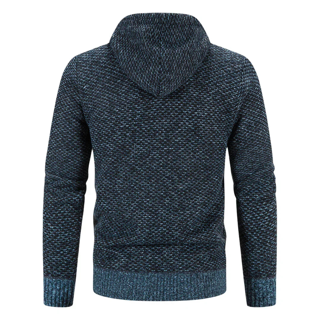 Heren Hoodie Casual Zip-Up Brei Cardigan